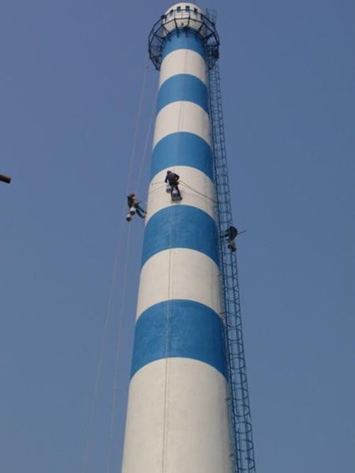 江蘇領(lǐng)悅煙囪加固維修,雙河煙囪刷航標(biāo)油漆美化廠家